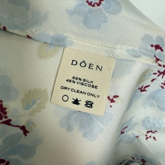 DÔEN ruffled floral-print midi dress size 2 - Picture 14 of 14